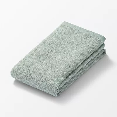 일본 무인양품 부드러운 얇은 페이스 타월 34x85cm 그린