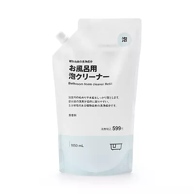 일본 무인양품 식물 유래 세정 성분 욕실용 거품 클리너 리필용 1050ml