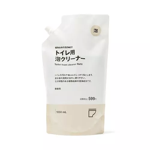 일본 무인양품 식물 유래 세정 성분 화장실용 거품 클리너 리필용 1050ml