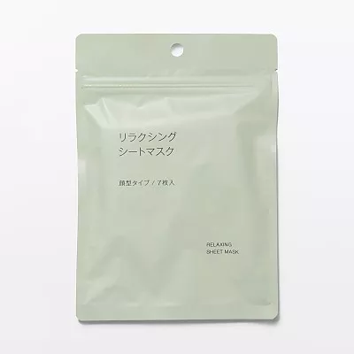 일본 무인양품 릴랙싱 시트 마스크 7매입