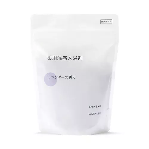 일본 무인양품 약용 온감 입욕제 라벤더향 스푼 포함 360g