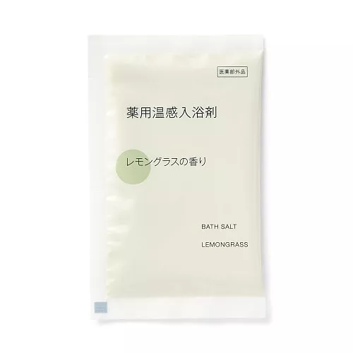 일본 무인양품 약용 온감 입욕제 레몬그라스향 개별 포장 40g