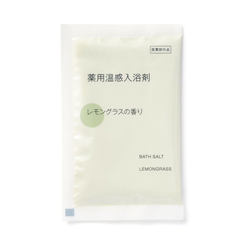 일본 무인양품 약용 온감 입욕제 레몬그라스향 개별 포장 40g