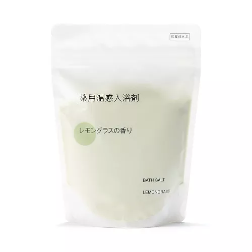 일본 무인양품 약용 온감 입욕제 레몬그라스향 스푼 포함 360g
