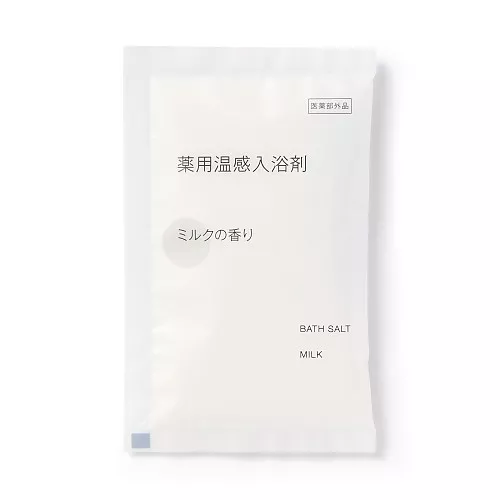 일본 무인양품 약용 온감 입욕제 밀크향 개별 포장 40g