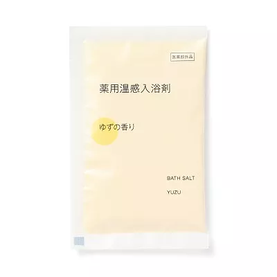 일본 무인양품 약용 온감 입욕제 유자향 개별 포장 40g