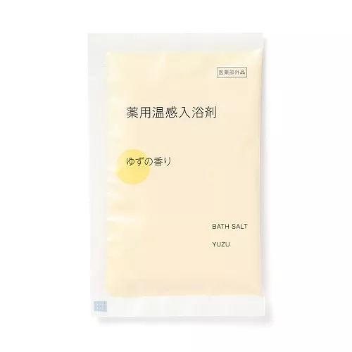일본 무인양품 약용 온감 입욕제 유자향 개별 포장 40g