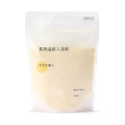일본 무인양품 약용 온감 입욕제 유자향 스푼 포함 360g