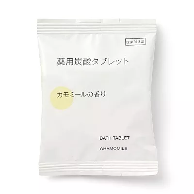 일본 무인양품 약용 탄산 태블릿 입욕제 캐모마일향 40g