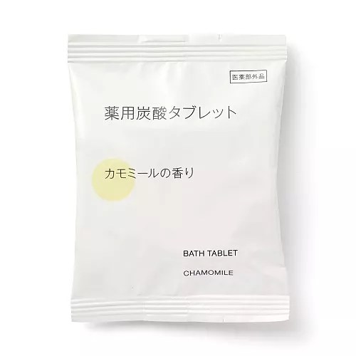 일본 무인양품 약용 탄산 태블릿 입욕제 캐모마일향 40g