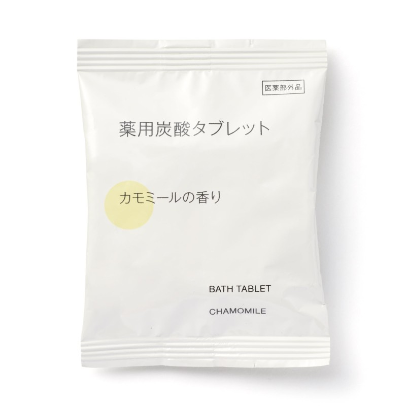 일본 무인양품 약용 탄산 태블릿 입욕제 캐모마일향 40g