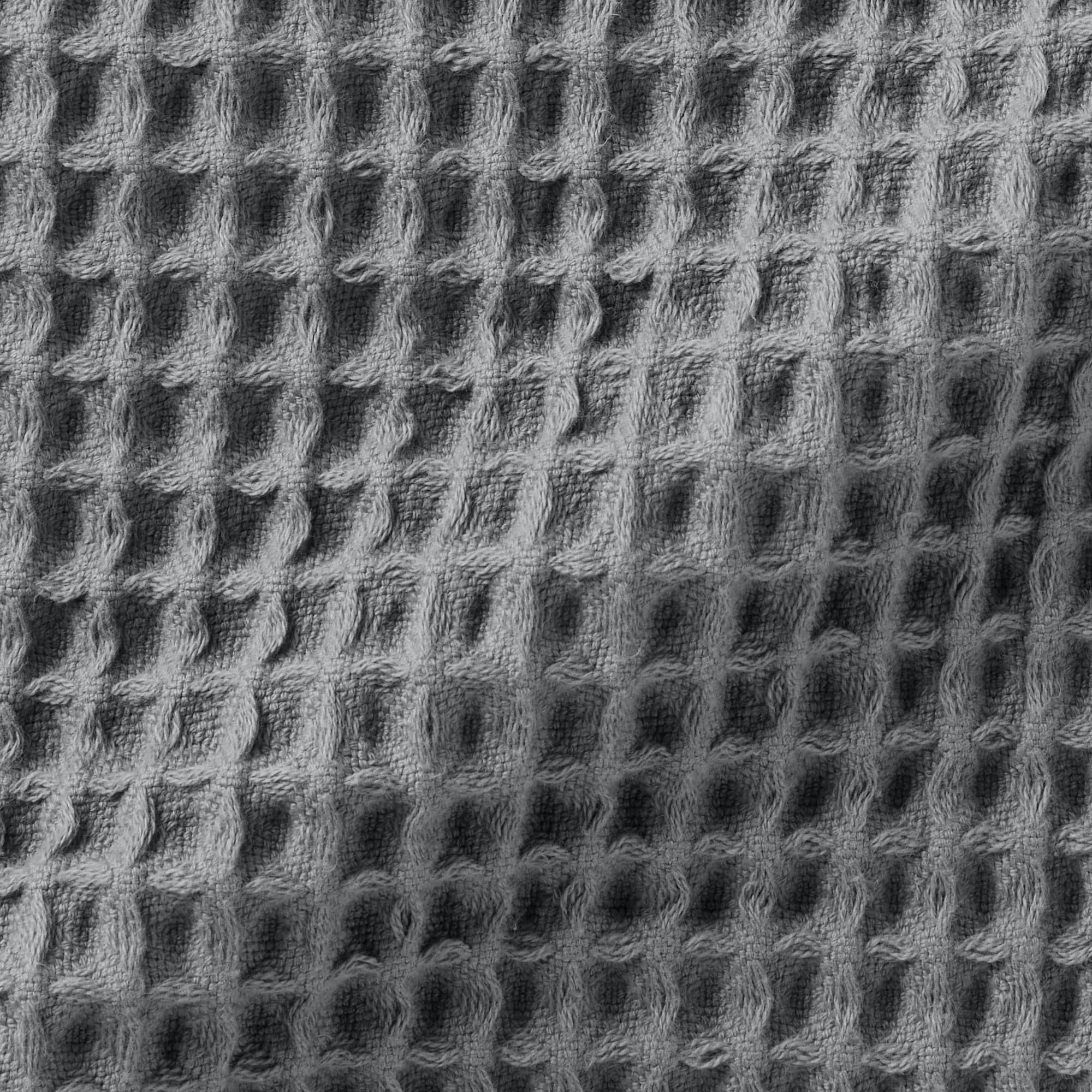 일본 무인양품 와플 페이스 타월 신형 34x85cm 차콜 그레이