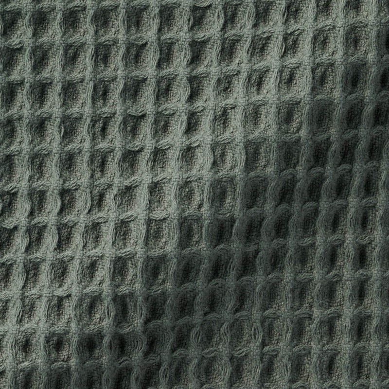 일본 무인양품 와플 핸드 타월 고리 포함 신형 34x35cm 그린