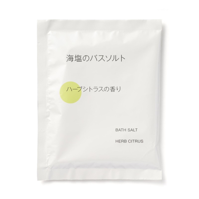 일본 무인양품 해염 배스솔트 허브 시트러스향 40g