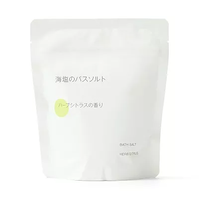 일본 무인양품 해염 배스솔트 허브 시트러스향 스푼 포함 360g