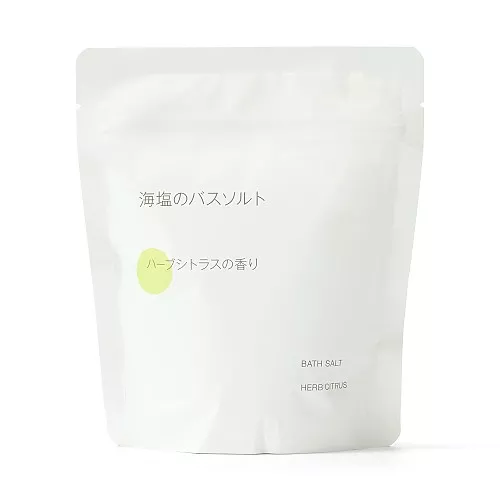 일본 무인양품 해염 배스솔트 허브 시트러스향 스푼 포함 360g