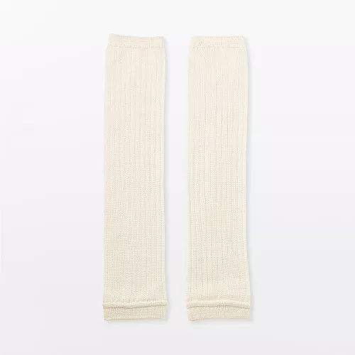 일본 무인양품 실크 혼방 레그워머 40cm