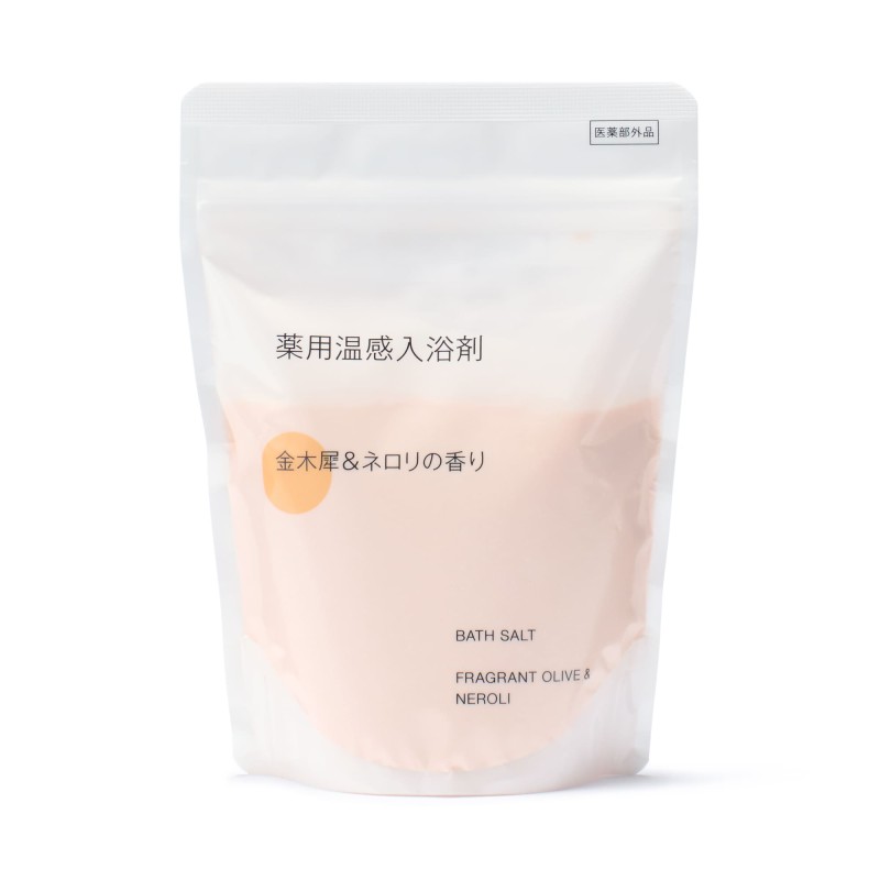 일본 무인양품 약용 온감 입욕제 금목서 네롤리향 스푼 포함 360g