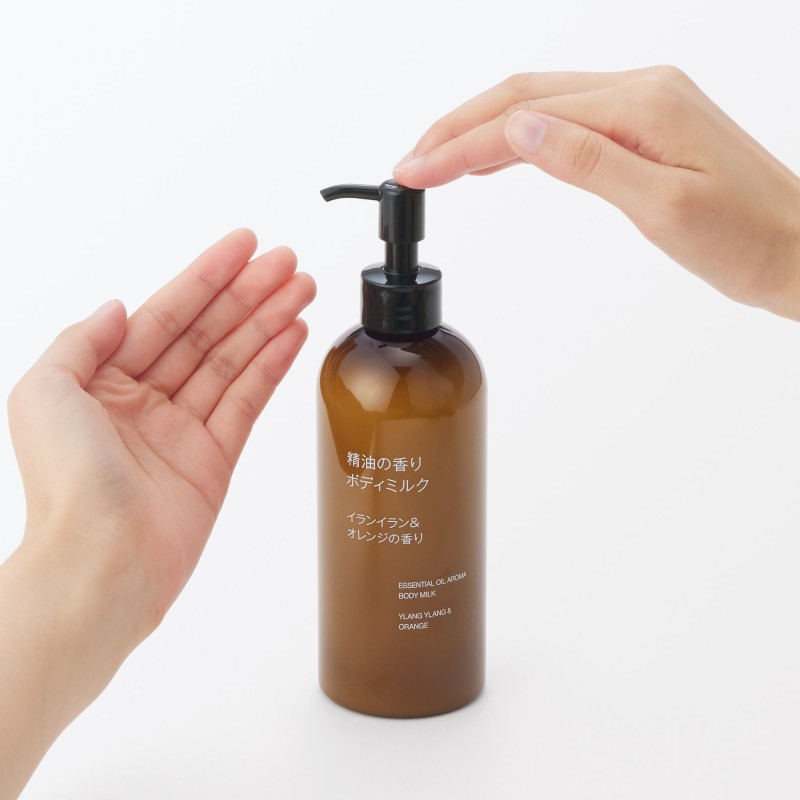 일본 무인양품 에센셜 오일 바디밀크 일랑일랑 오렌지향 300ml
