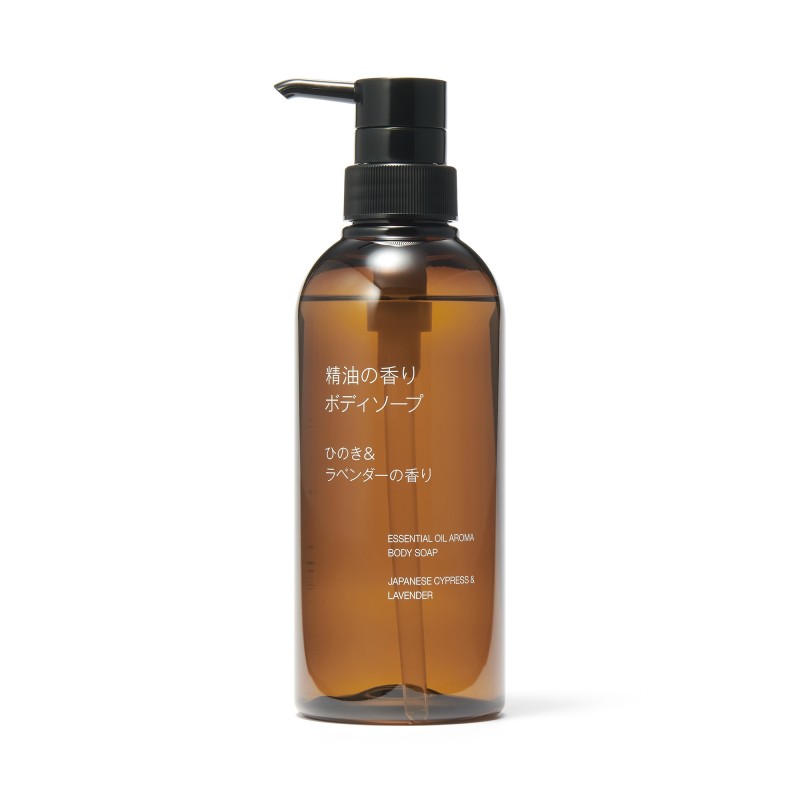 일본 무인양품 에센셜 오일 바디워시 히노키 라벤더향 400ml