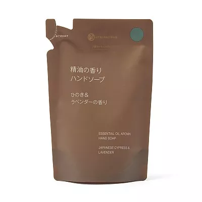 일본 무인양품 에센셜 오일 핸드워시 히노키 라벤더향 리필용 180ml