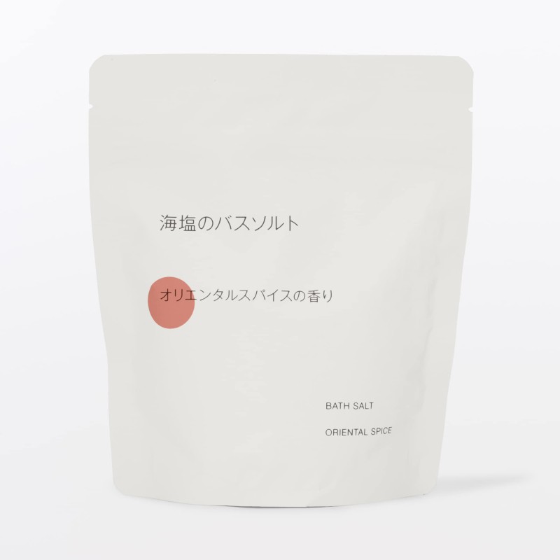 일본 무인양품 해염 배스솔트 오리엔탈 스파이스향 스푼 포함 360g