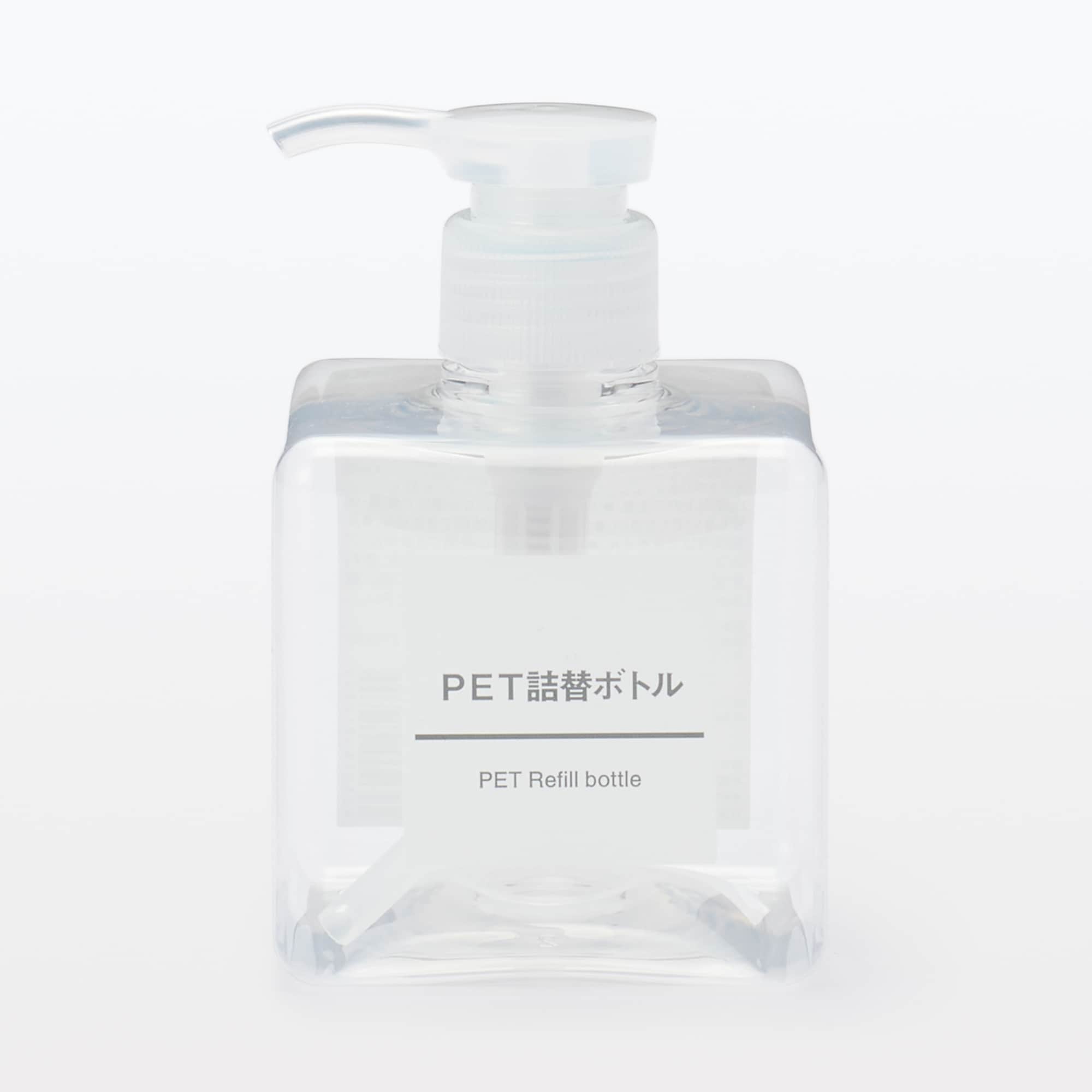 일본 무인양품 PET 리필 보틀 250ml 클리어