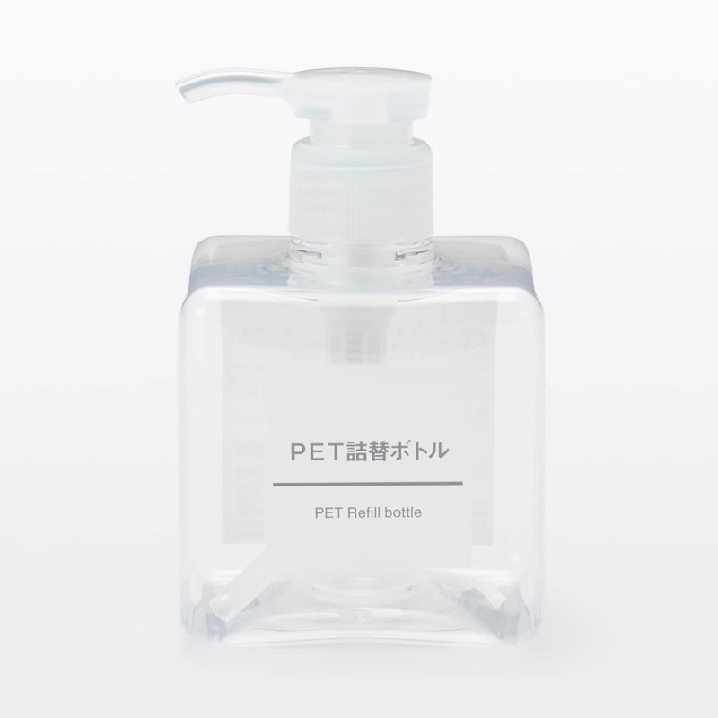 일본 무인양품 PET 리필 보틀 250ml 클리어