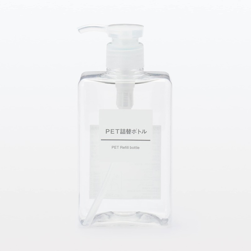 일본 무인양품 PET 리필 보틀 280ml 클리어