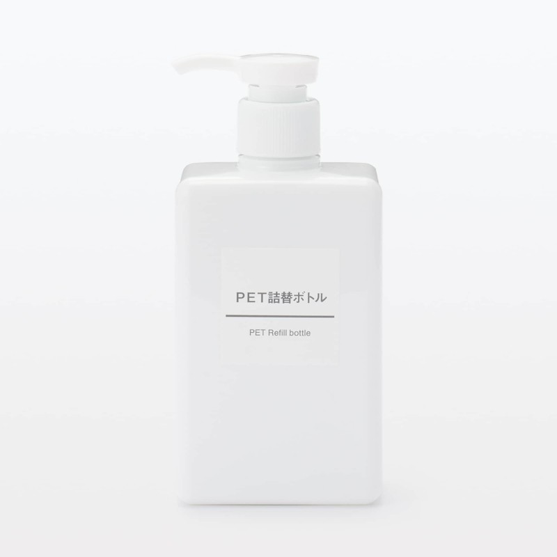 일본 무인양품 PET 리필 보틀 280ml 화이트