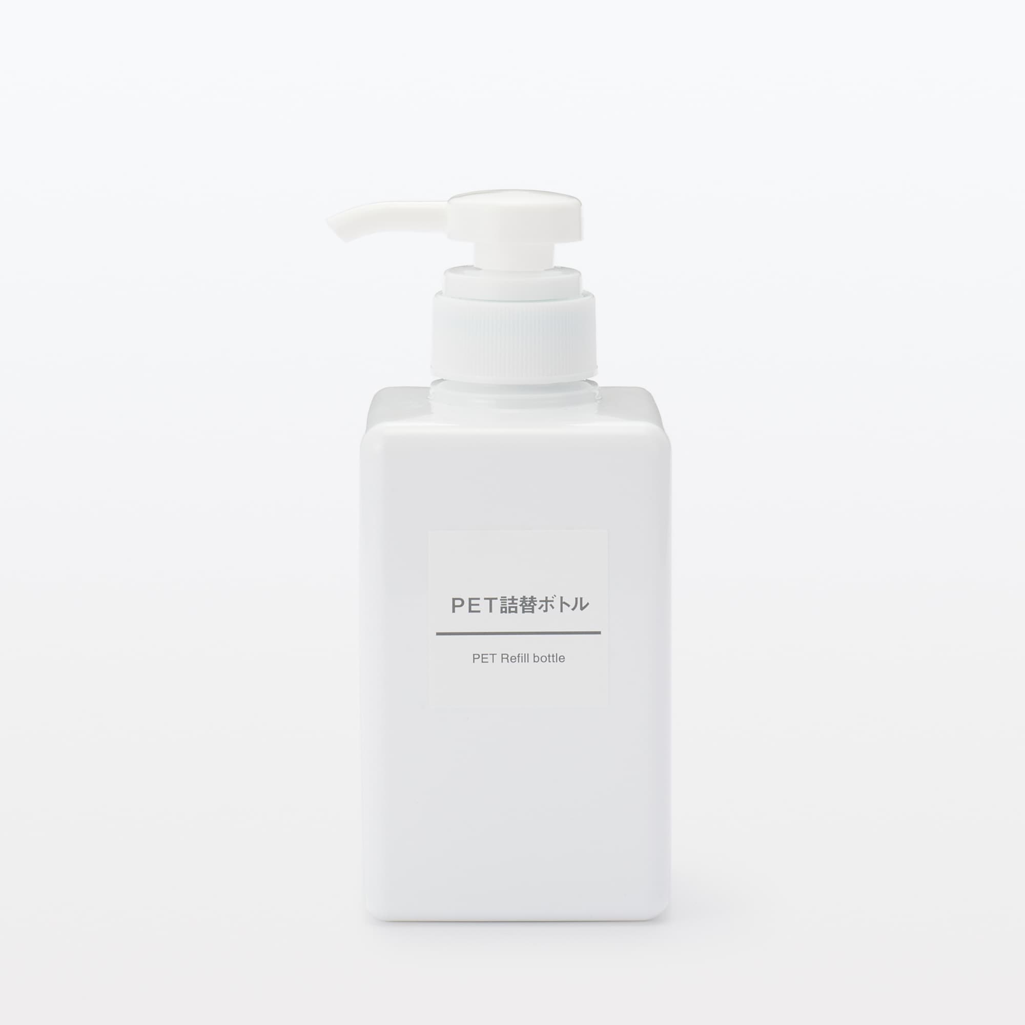 일본 무인양품 PET 리필 보틀 400ml 화이트