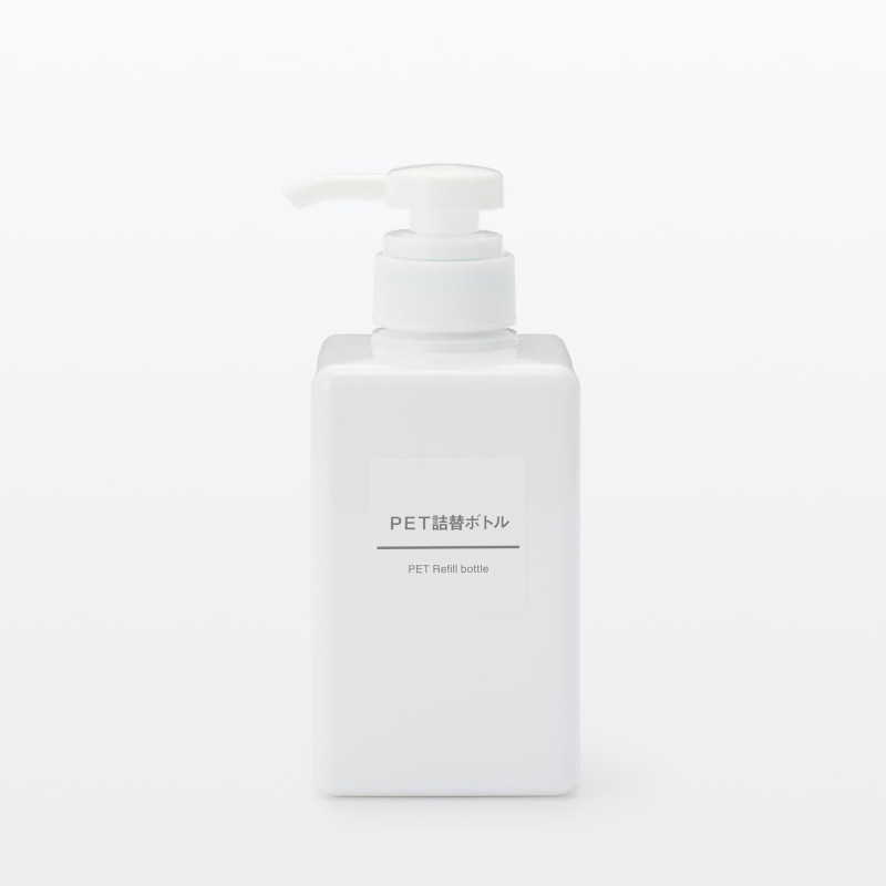일본 무인양품 PET 리필 보틀 400ml 화이트