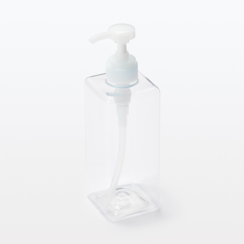 일본 무인양품 PET 리필 보틀 600ml 클리어