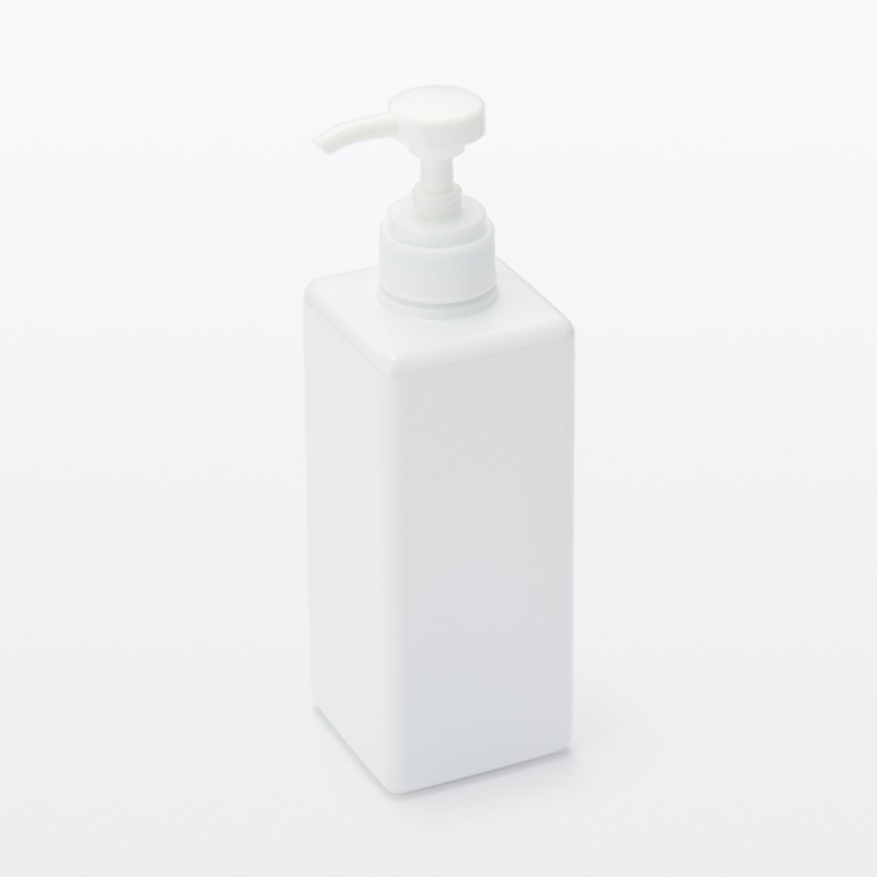 일본 무인양품 PET 리필 보틀 600ml 화이트