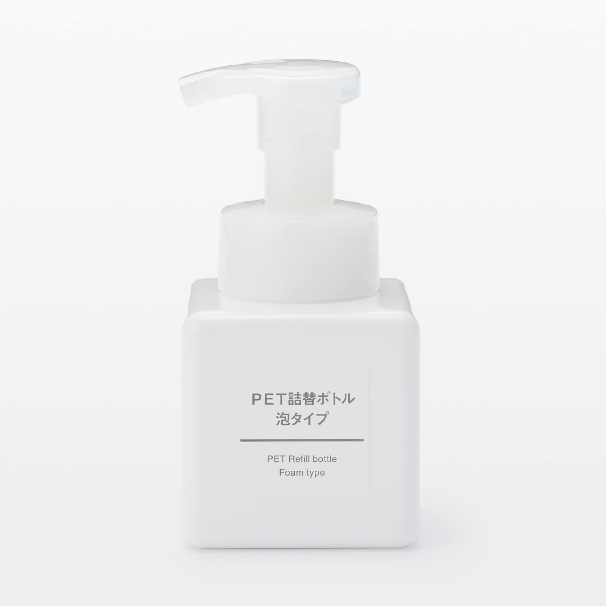 일본 무인양품 PET 리필 보틀 거품형 250ml 화이트