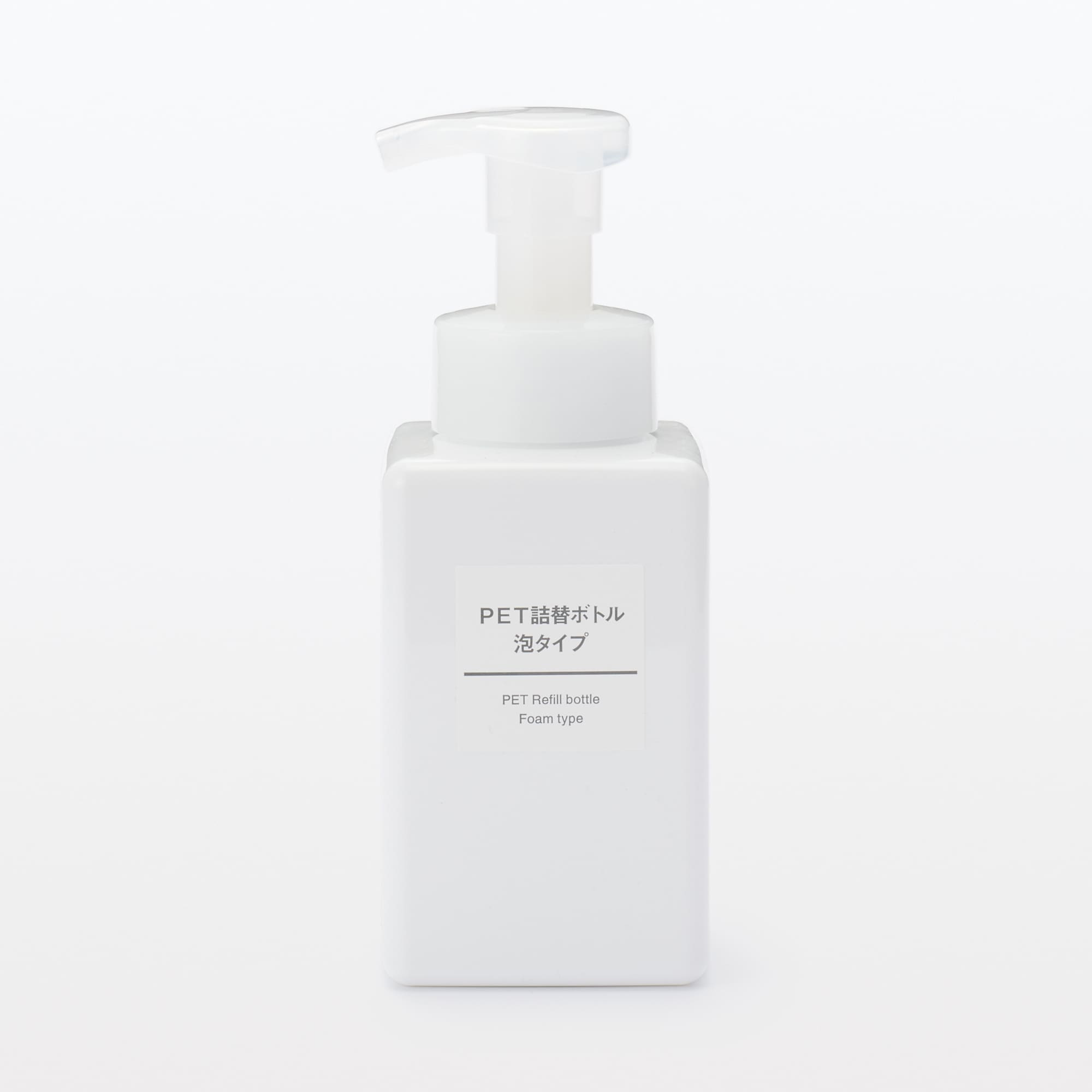 일본 무인양품 PET 리필 보틀 거품형 400ml 화이트