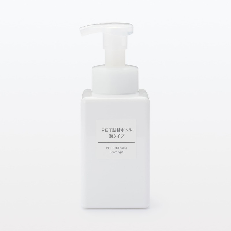 일본 무인양품 PET 리필 보틀 거품형 400ml 화이트