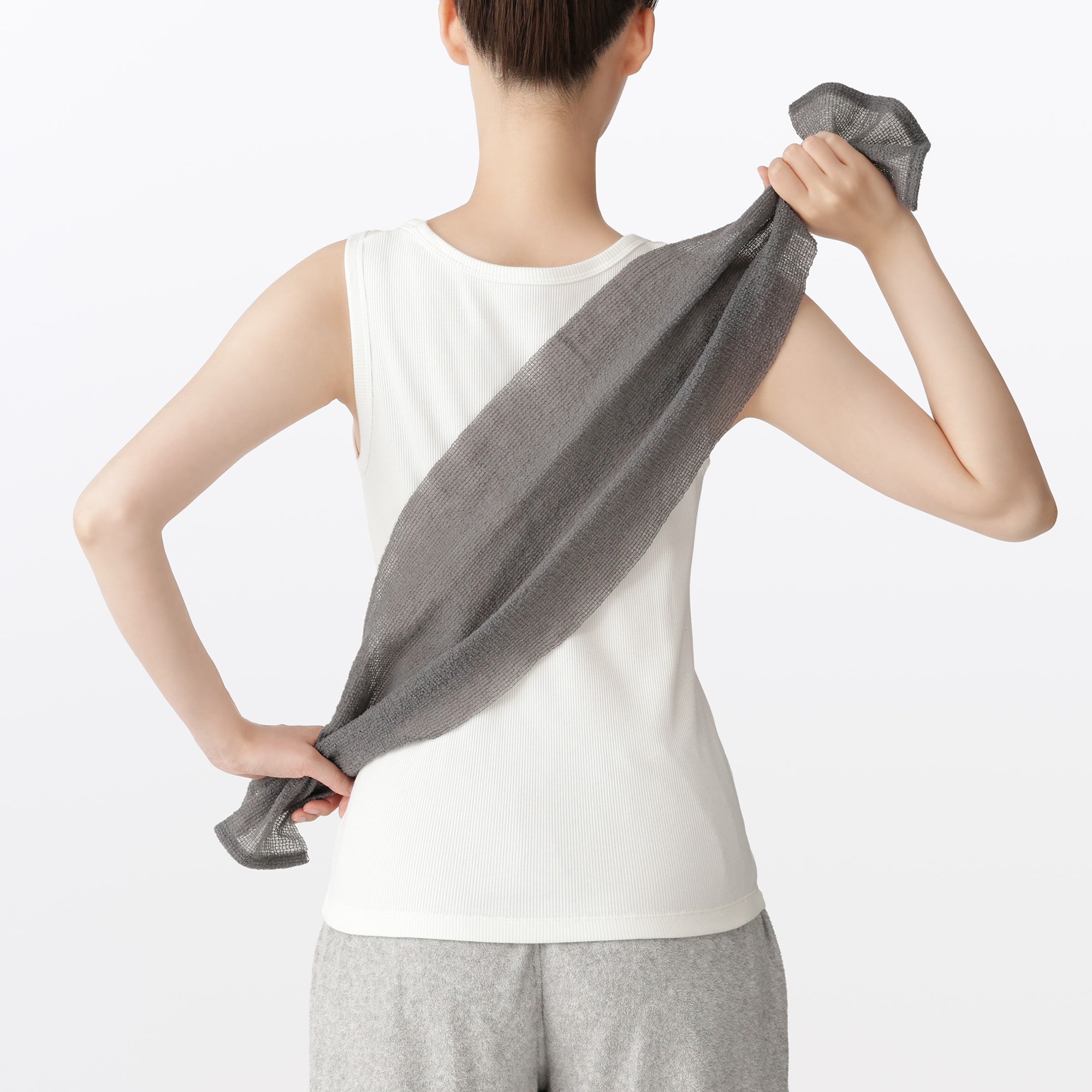 일본 무인양품 거품 바스타올 바디 타월 단단한 타입 25x95cm