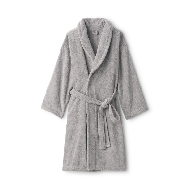 일본 무인양품 도톰한 파일 배스로브 목욕 가운 남녀공용 L-XL 그레이