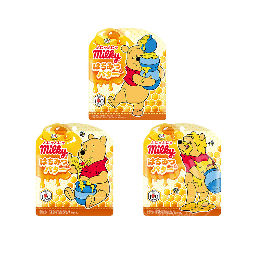 후지야 곰돌이 푸 밀키 소프트 캔디 꿀 버터맛 32g