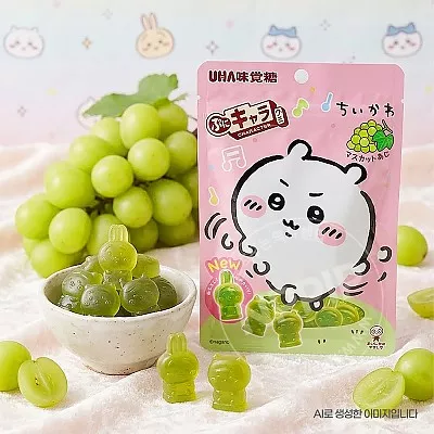 UHA미각당 푸니캬라 구미 치이카와 샤인머스캣 젤리 51g