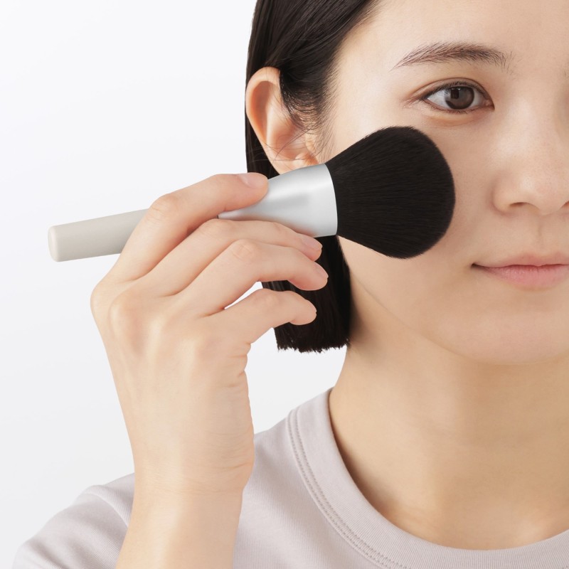 일본 무인양품 피부에 부드러운 페이스 파우더용 브러시 161mm
