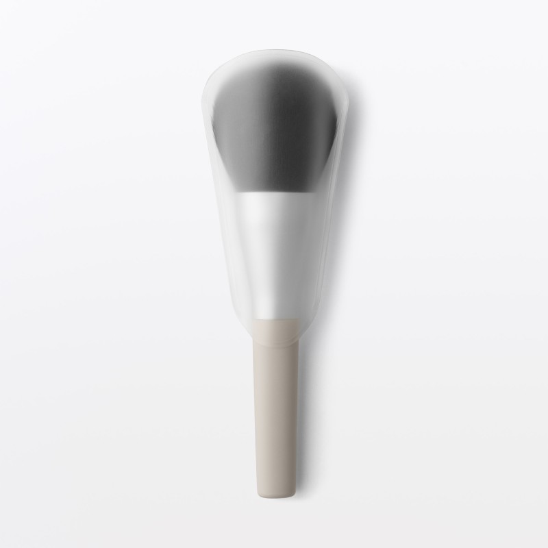 일본 무인양품 피부에 부드러운 페이스 파우더용 브러시 161mm