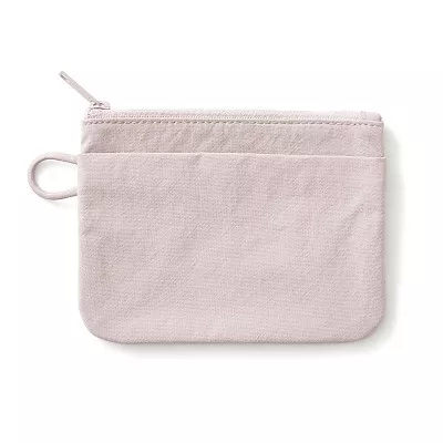 일본 무인양품 링클 나일론 플랫 파우치 S 13.6x10cm 핑크
