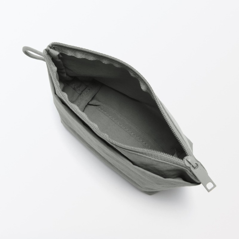 일본 무인양품 링클 나일론 마치 파우치 S 16.5x11x6cm 그레이