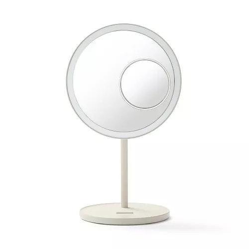일본 무인양품 무선 LED 라이트 미러 5배 확대경 포함