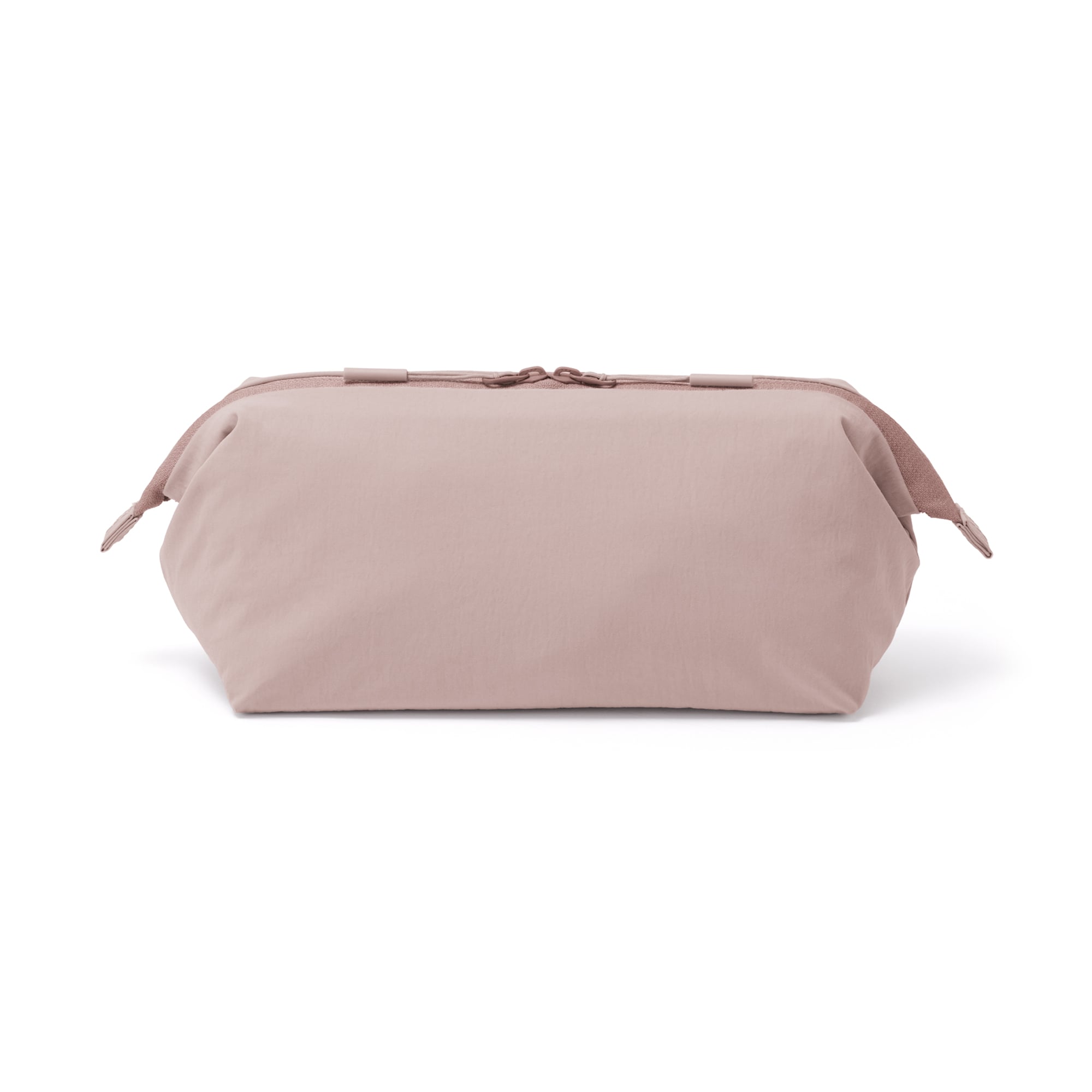 일본 무인양품 발수 재생 나일론 와이드 입구 파우치 L 20x10x11cm 핑크