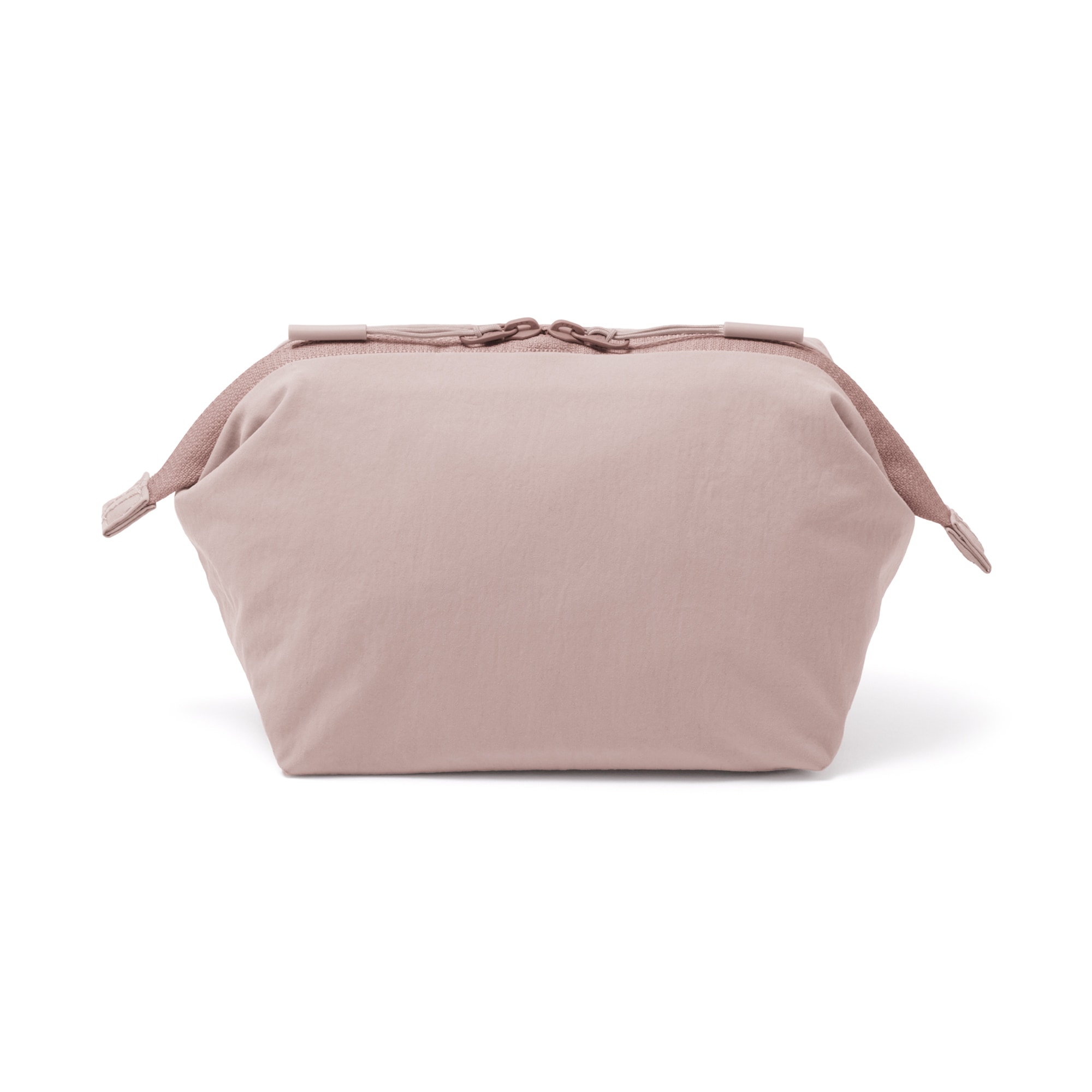 일본 무인양품 발수 재생 나일론 와이드 입구 파우치 S 14x10x11cm 핑크