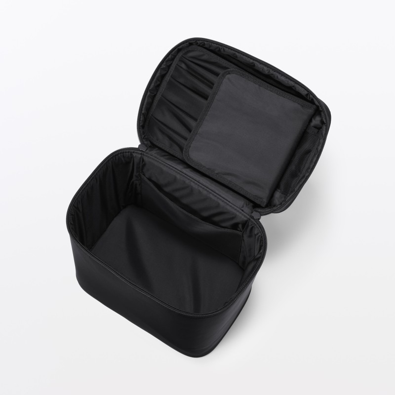 일본 무인양품 재생 나일론 메이크업 박스 M 24x16.5x23cm 블랙
