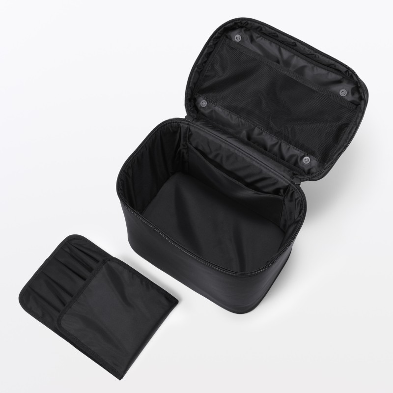일본 무인양품 재생 나일론 메이크업 박스 M 24x16.5x23cm 블랙